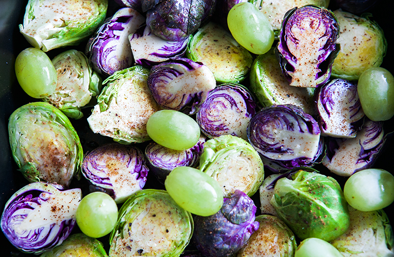 Brussel Sprouts and Israeli Couscous Warm Salad Crazy Cucumber