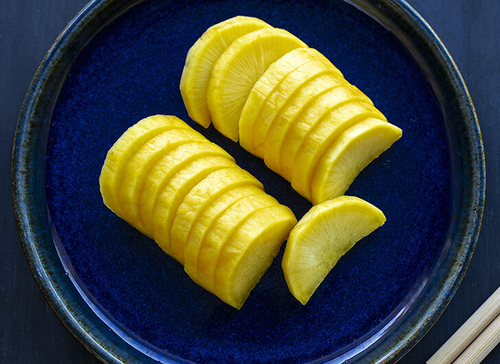 Japanese Pickled Air-dried Daikon “Takuan” (easy version).